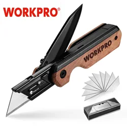 Перочинный/Канцелярский нож Workpro с 10 сменными лезвиями