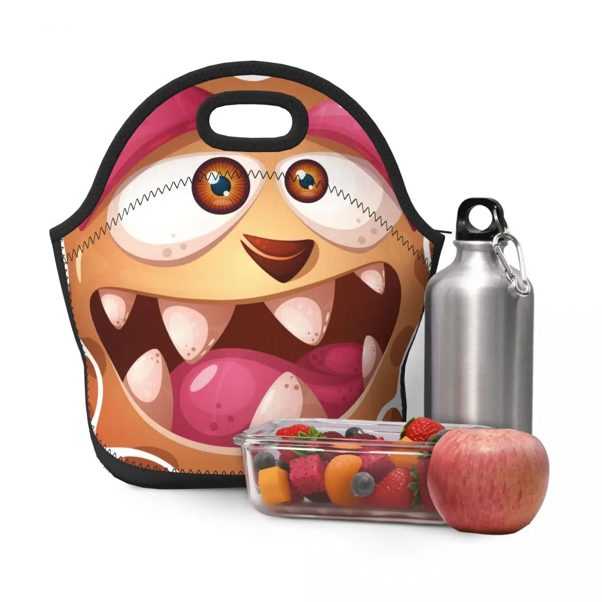 

Fanny Monster Lunch Bag for School Boys Girls Lunch Box Organizer Bags Small Grocery Pouch Bag