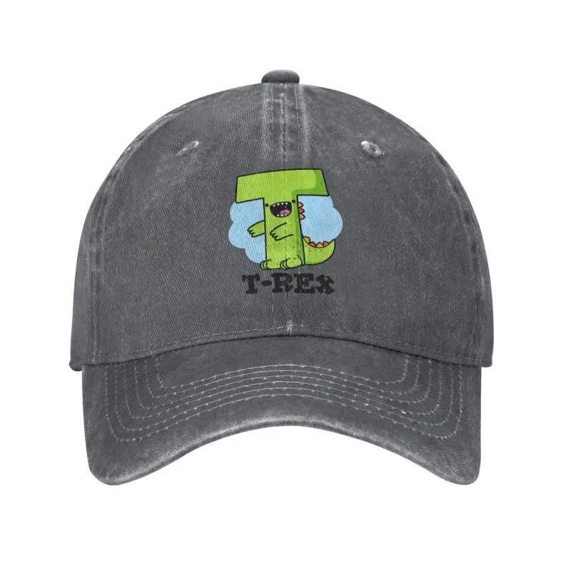 

Personalized Cotton T-Rex Cute Alphabet Dinosaur Baseball Cap Sports Women Men's Adjustable Dad Hat Spring