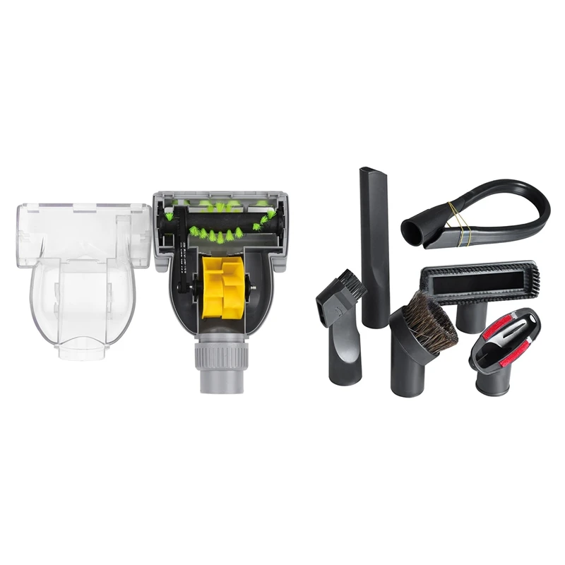 

32mm Vacuum Cleaner Clear Mites Brush Suction Head with Suitable for GIBTOOL Vacuum Cleaner 32mm (1 1/4 Inch) Brush Kit