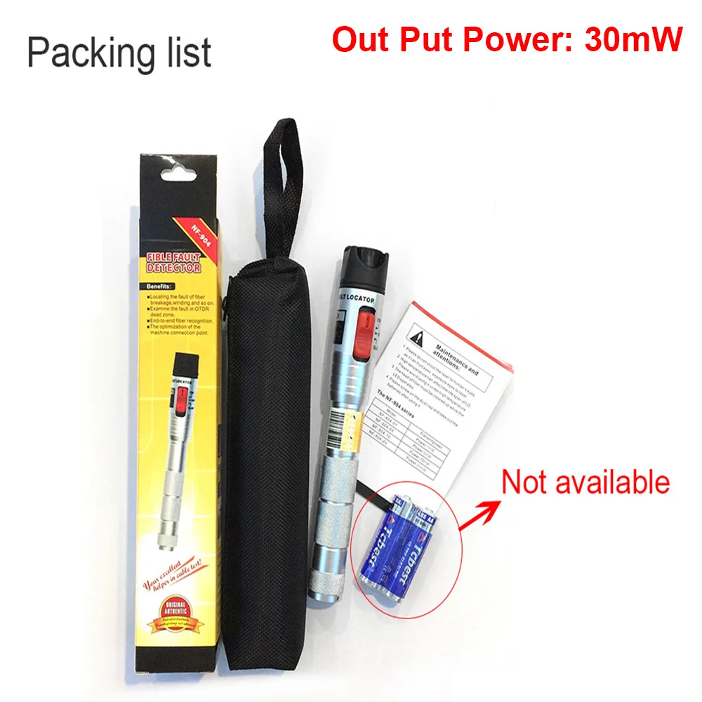 NOYAFA визуальный дефектоскоп NF-904 красный свет тестер оптоволоконного кабеля ручка 5 МВт 10 МВт 20 МВт 30 МВт инструмент для тестирования источника света