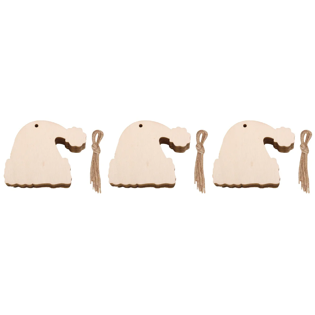 

Christmas Hanging Pendant Wooden Wood Cutouts Tree Ornament Ornaments Unfinished Xmas Snowflake Holiday Slices Embellishments