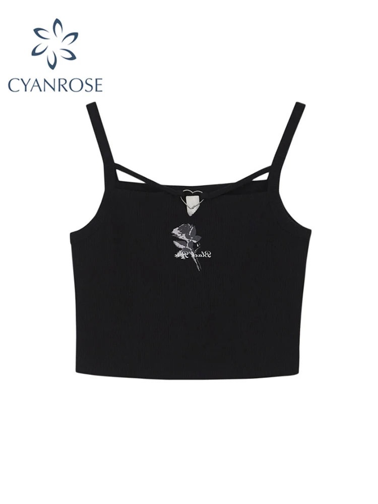 

Женский короткий топ на бретелях, готический облегающий Топ без рукавов с квадратным вырезом и лямкой на шее, летняя праздничная одежда для ...