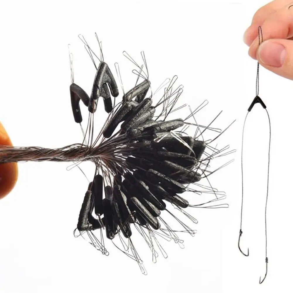 

50 шт./компл. разделители для лески, двойные крючки, контактор, регулирующие аксессуары, устройство для разделения рыболовных снастей, бифурк...