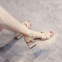 2022 women sandals designer shoe outdoor fairy office lady style skirt luxury high heels