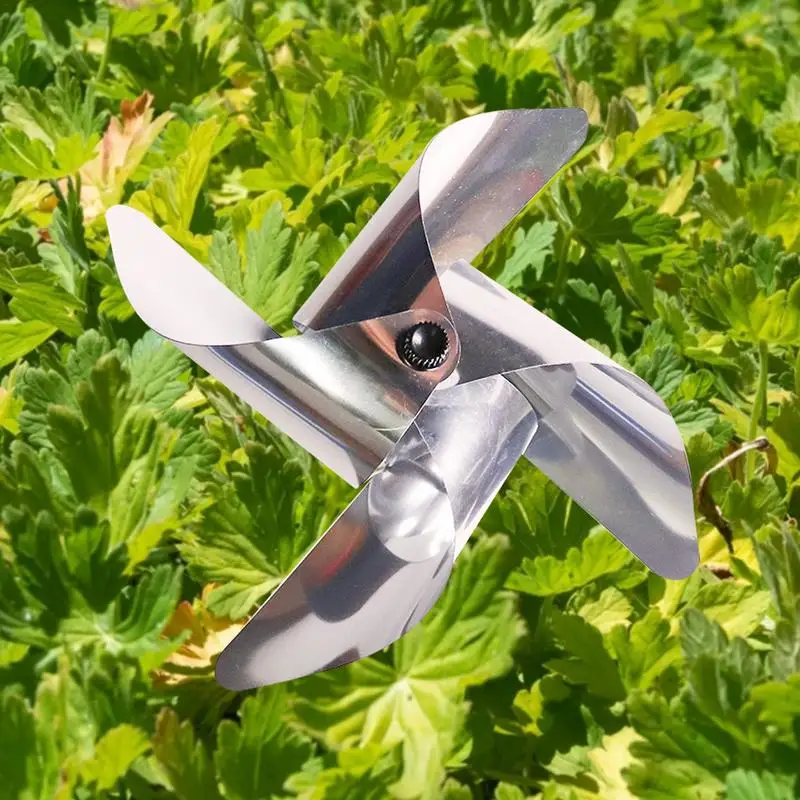 

1pcs Reflective Pinwheels Garden Windmill With Stakes Bird Scare Devices For Yard And Garden Scare Birds & Animals Away
