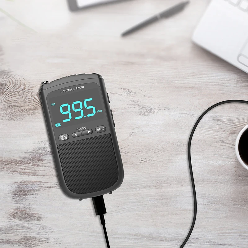 

Portable Mini Digital Radio with High Volume FM AM Radio