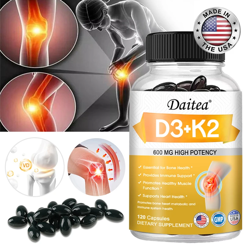 

Витамин D3 K2 капсулы ежедневная добавка поддерживает здоровую иммунную систему сердце и сильные кости вегетарианские капсулы