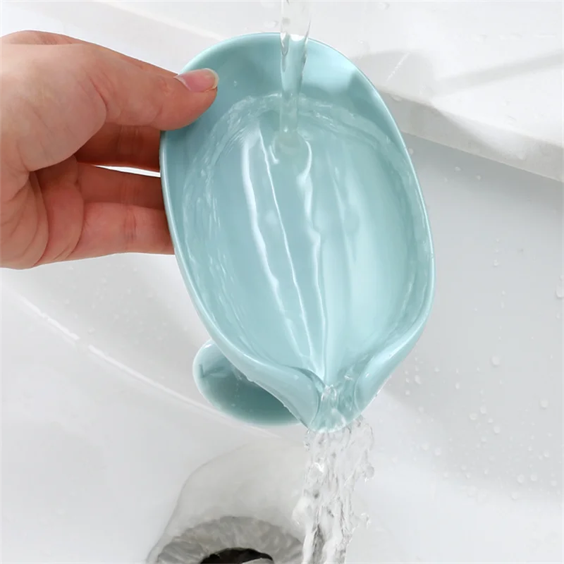 

Household soap box wholesale light luxury without ponding toilet creative suction cup free of punching and draining