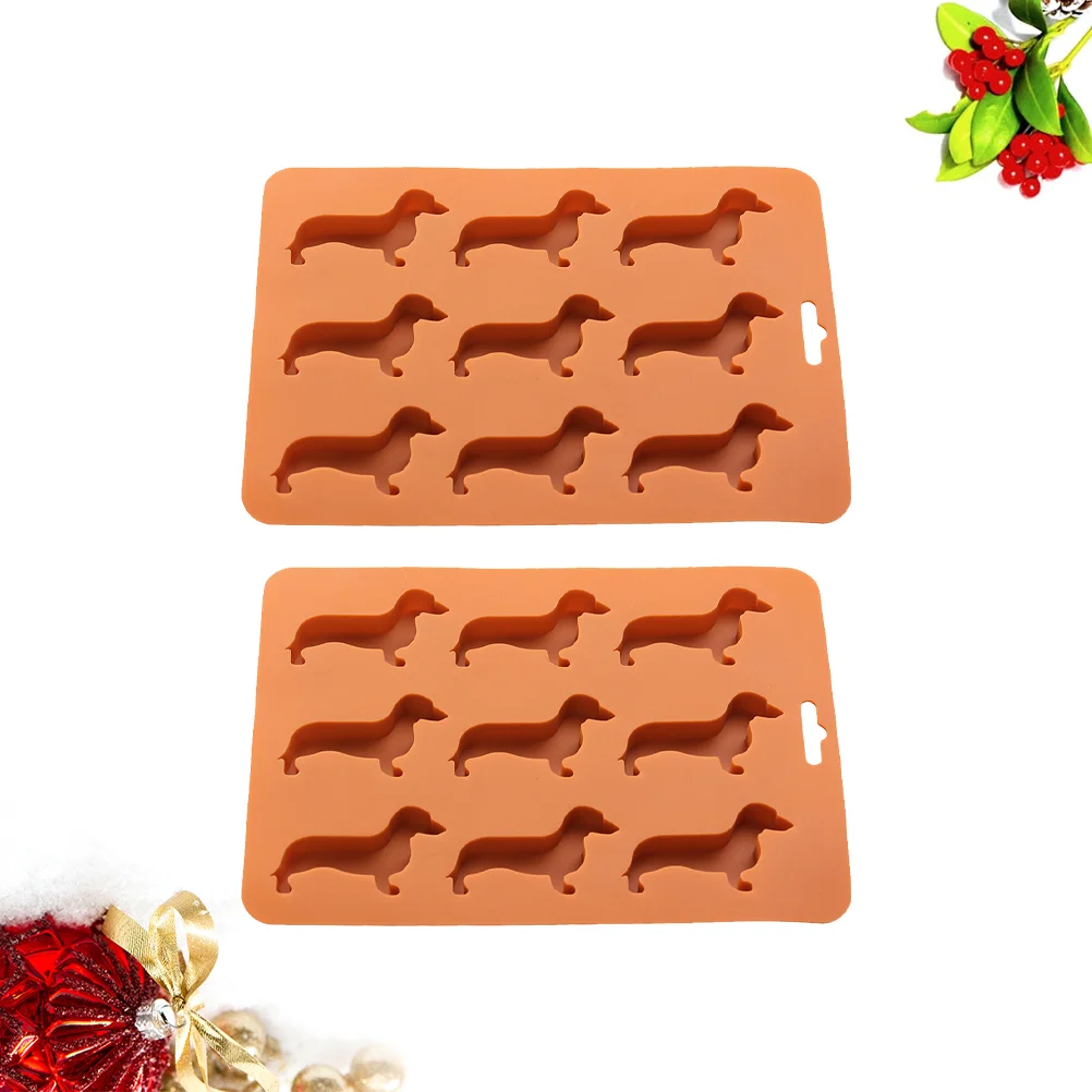 

2PCS Silicone Molds Cube Mold Tray Chocolate Candy Jelly Mold Treats Mold Mold Biscuit Mold