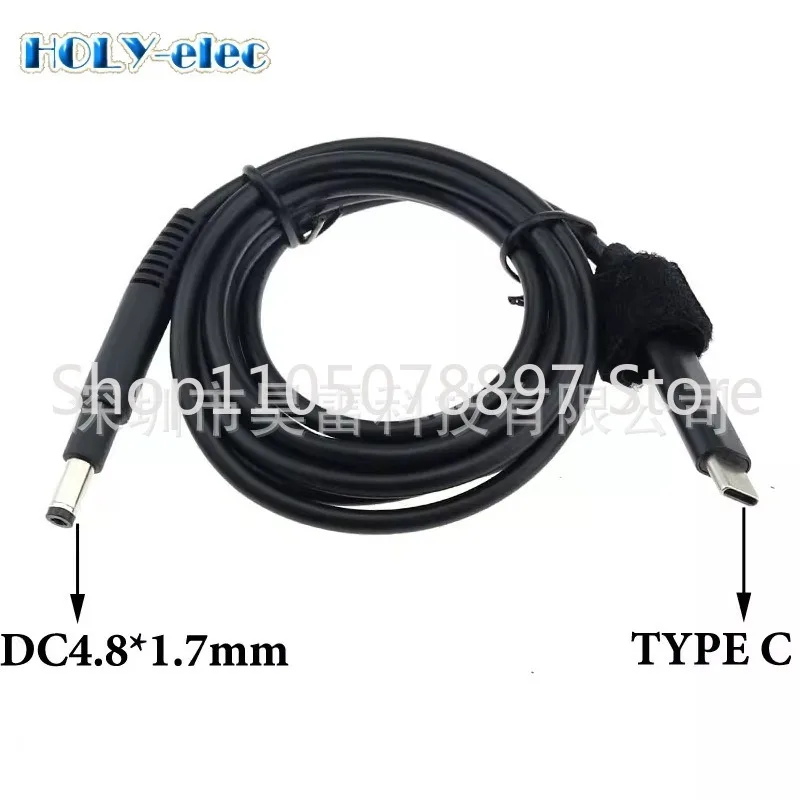 Кабель-адаптер для зарядки Type-C (65 Вт) на DC с функцией эмуляции PD, прямой, удлиненный, DC 4.8x1.7 мм (art.: 3920da64a2f06) - 3920da64a2f06
