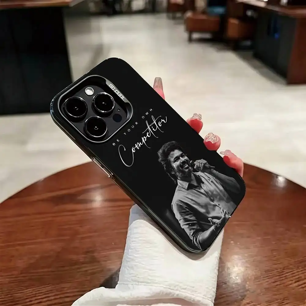 Чехол для телефона T-Thalapathy V-Vijay India для iPhone 17, 16, 15, 14, 13, 12, 11 Plus, Pro Max, XS, красочный, серебристо-черный (art.: 3920dc3cf4677) - 3920dc3cf4677
