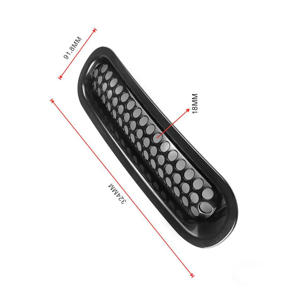 7 шт./комплект передняя вставка для решетки радиатора автомобиля черная