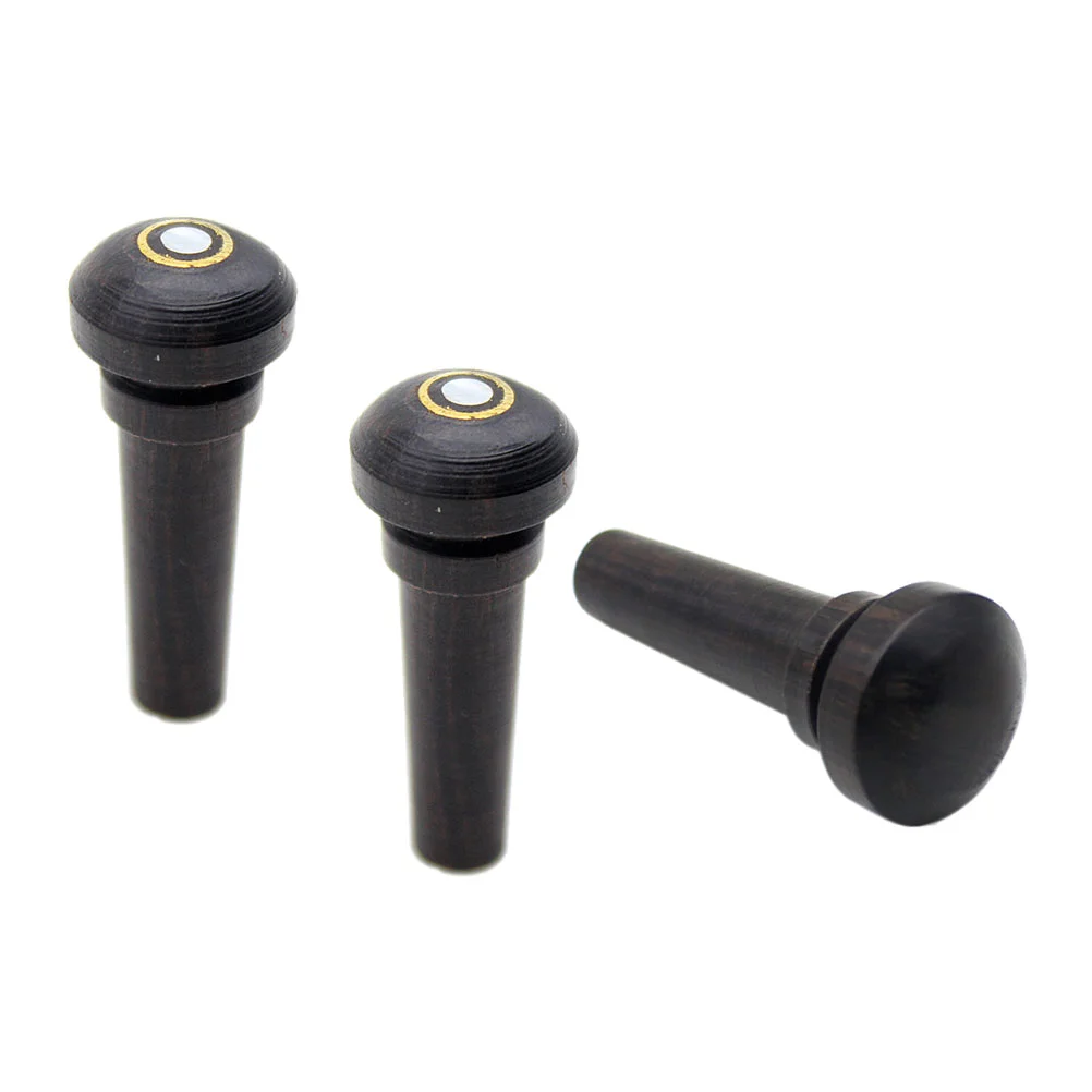 

3 Pcs Practical Premium Convenient Bridge Pegs Tail Studs for Musical Instrument