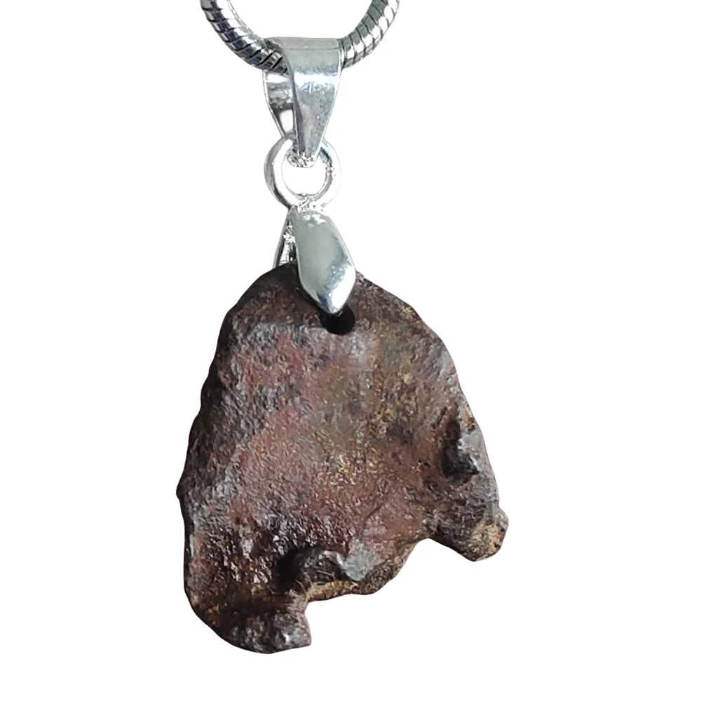 

Gebel Kamil Natural Iron Meteorite Specimen Original Stone Camille Iron Meteorite Pendant Collection - QD163