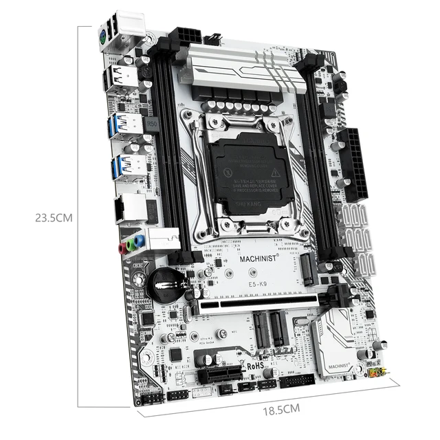 MACHINIST K9 X99 Motherboard Desktop LGA 2011-3 Four Channel Support Intel Xeon E5 V3&V4 CPU DDR4 RAM NVME M.2 WIFI Slot USB 3.0 4