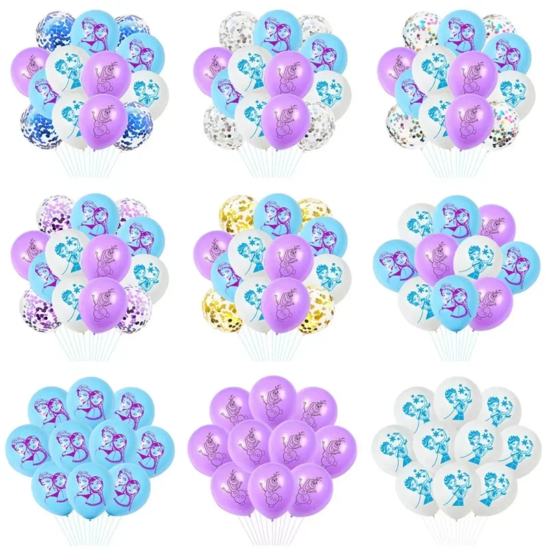 10/15 шт. Мультяшные воздушные шары Холодное сердце