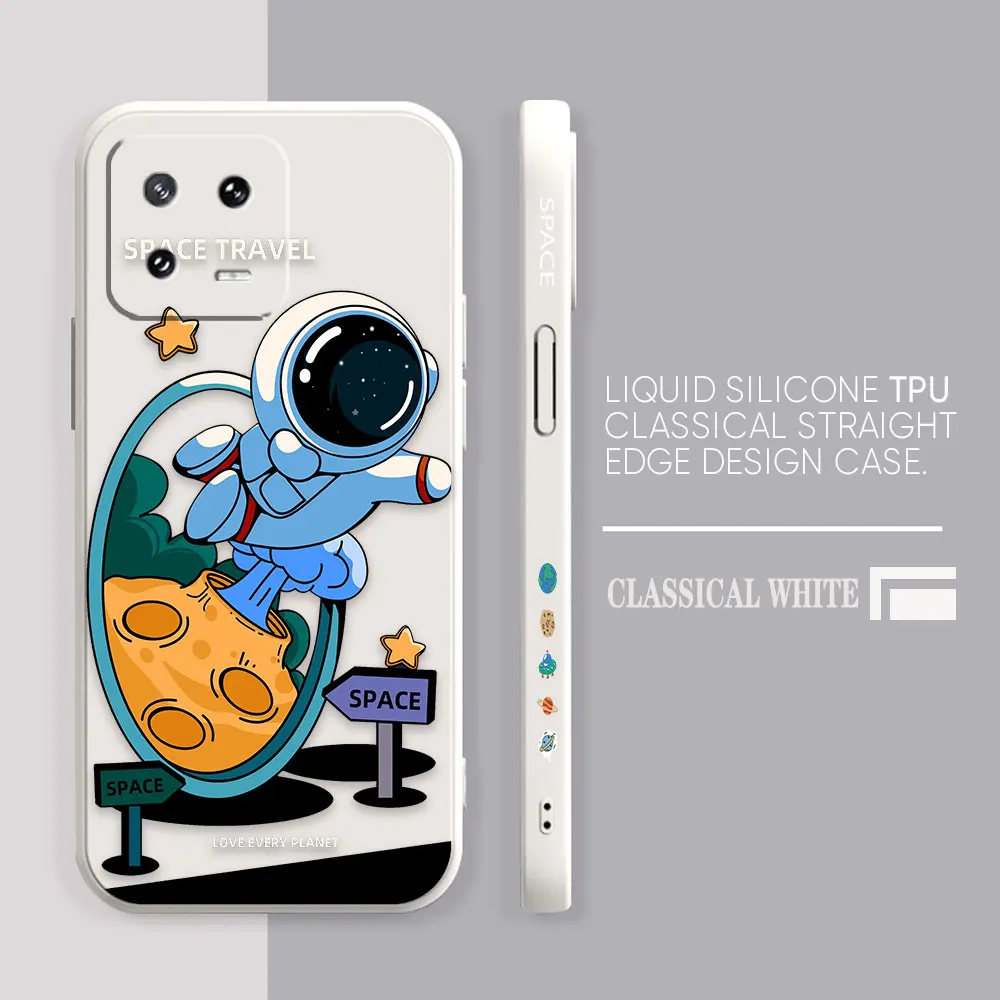 Case For Xiaomi PCOO F3 F4 F5 M3 M4 M5 X3 X4 X5 MIX 4 Black Shark 4 5 GT Pro 4G 5G Case Funda Cqoue Shell Astronaut Space Travel