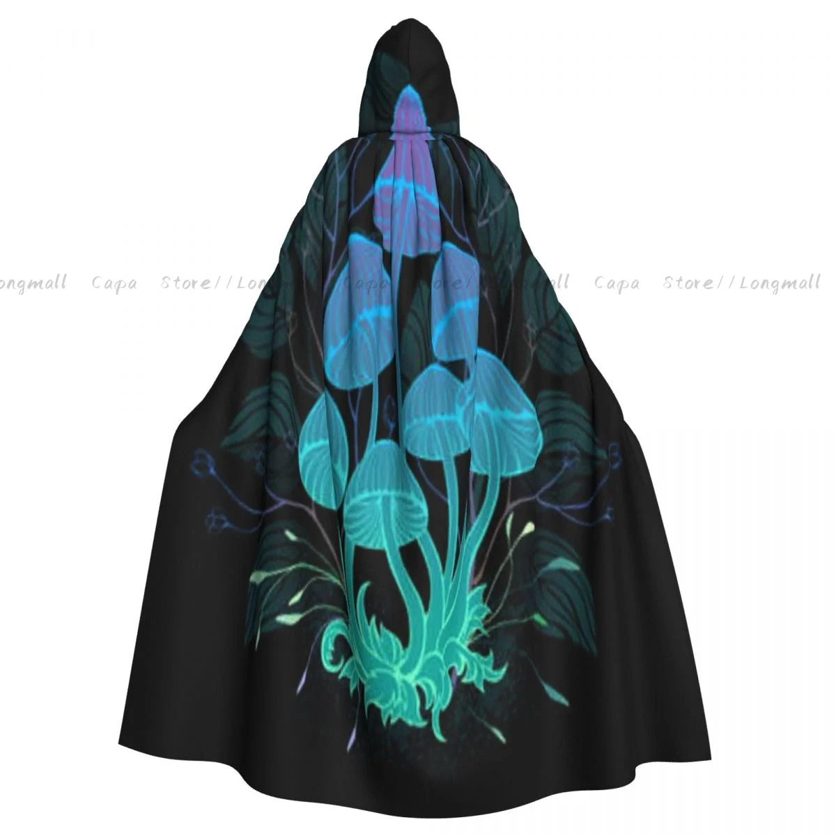 Загадочный биолюминесцентный галлюциногенный плащ с капюшоном для косплея