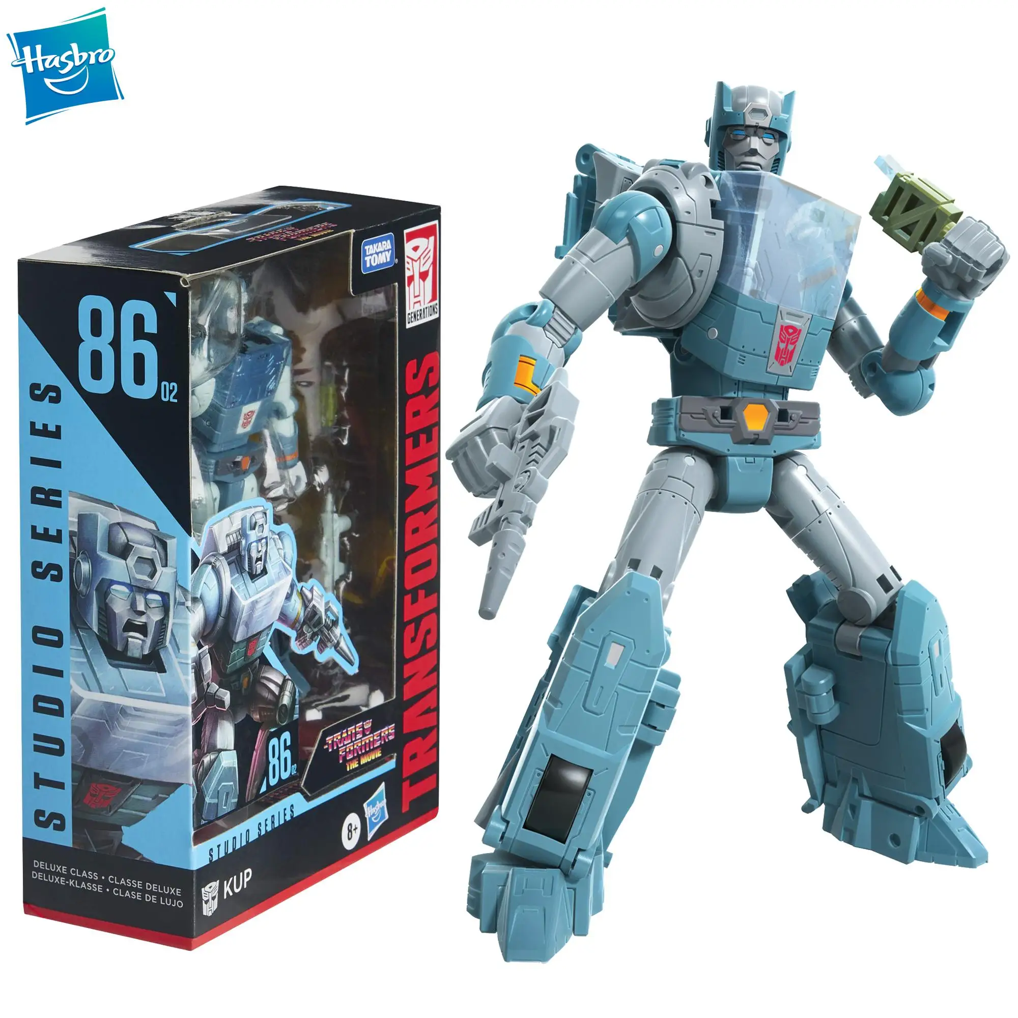 Original Hasbro Transformers Toys Studio Series 86-02 Deluxe Class The Transformers: The Movie 1986 Kup 4.5-Inch Action Figure