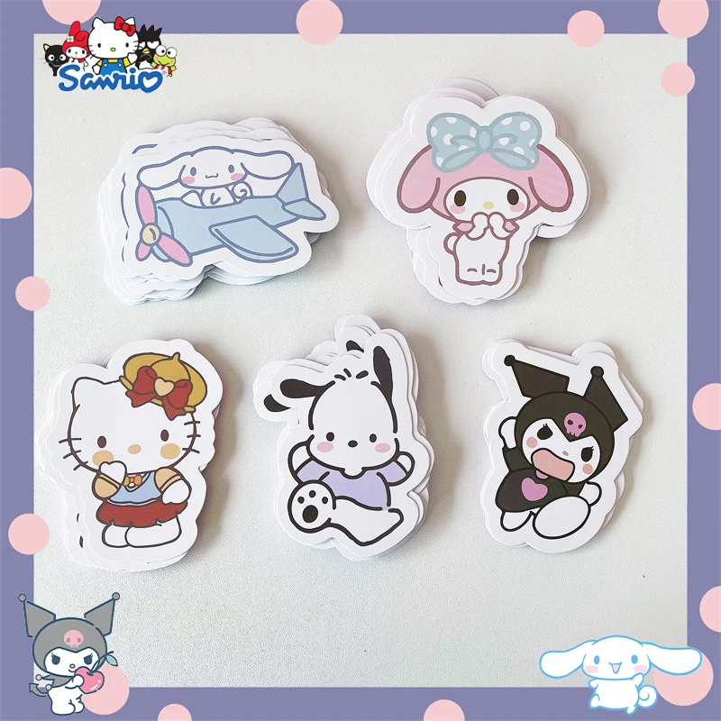 

20PCS Hello Kitty Sanrio Scratch Card Kawaii Anime Cinnamoroll Cartoon Cute Kuromi Diy Scratch Card Lucky Draw Gifts Girls Gifts