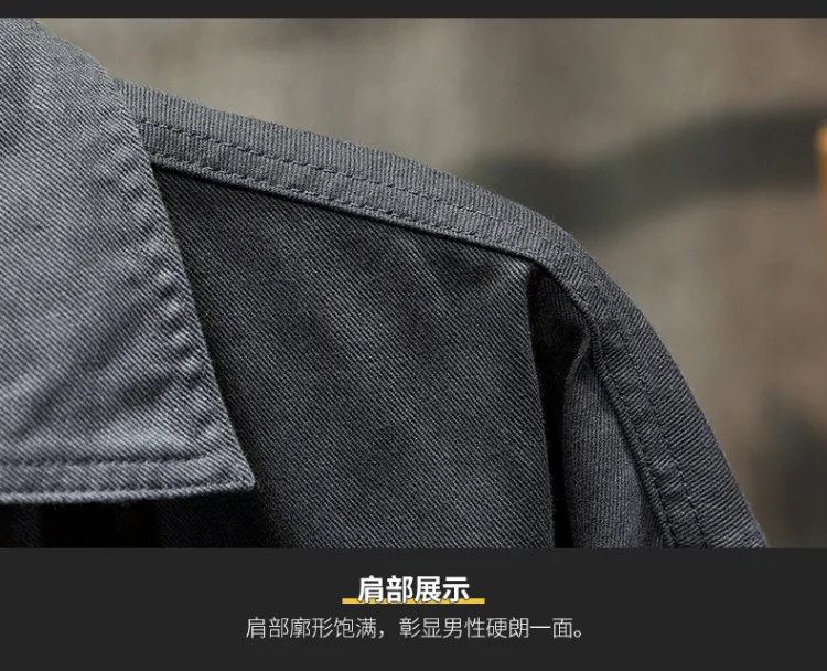 Джинсовая рубашка-куртка мужская весна и осень японский бренд прилива ретро