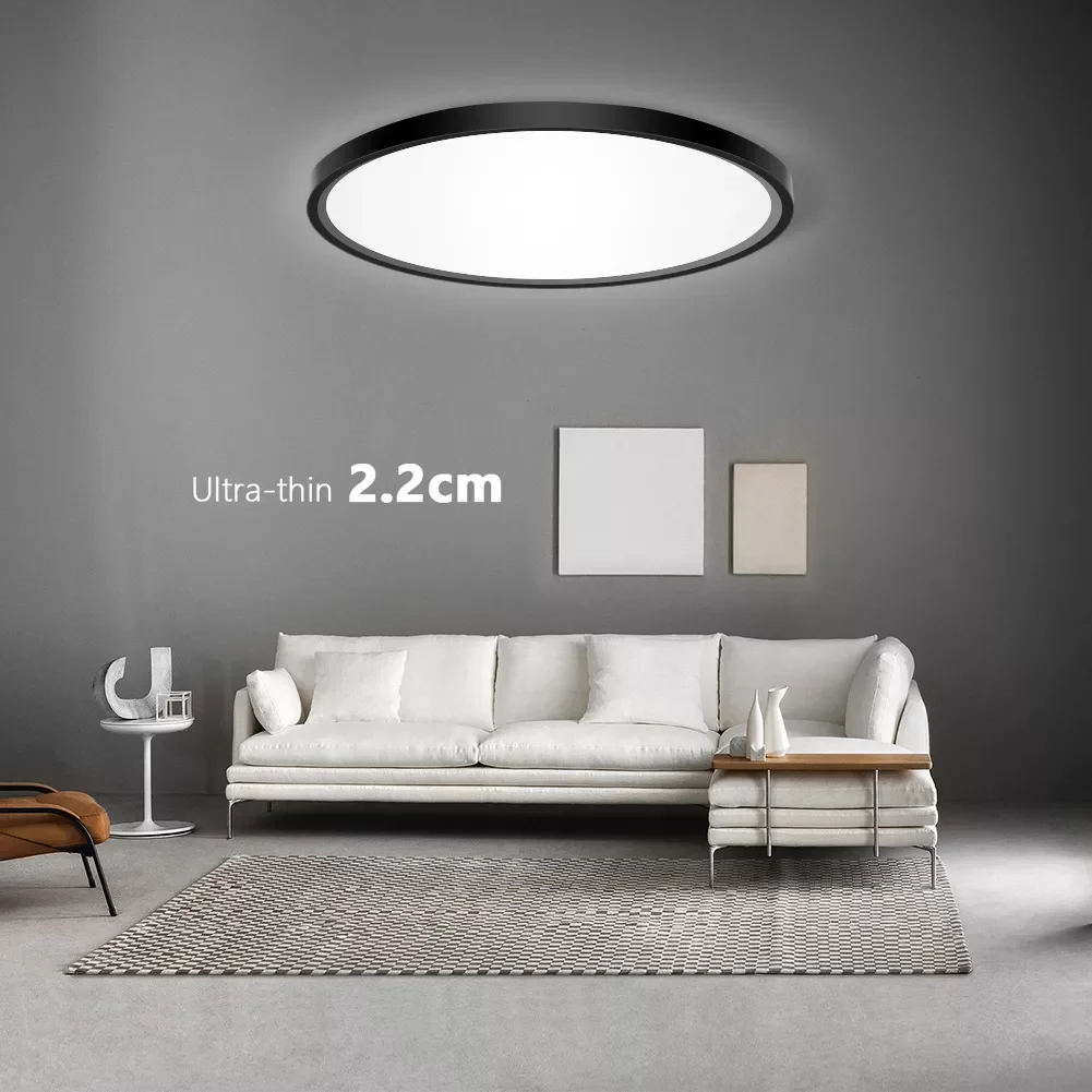 

LED Ceiling Light Fixture Mount Downlight 9W 18W 24W 36W Super Thin AC85-265V Flush Modern Panel Lamp For Living Room Hallway