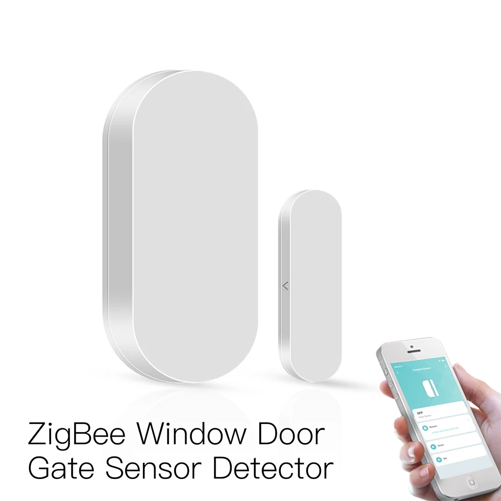 

Беспроводная смарт-сигнализация для окон Tuya Zigbee, умный датчик закрытия входной двери и спальни, детектор состояния офиса