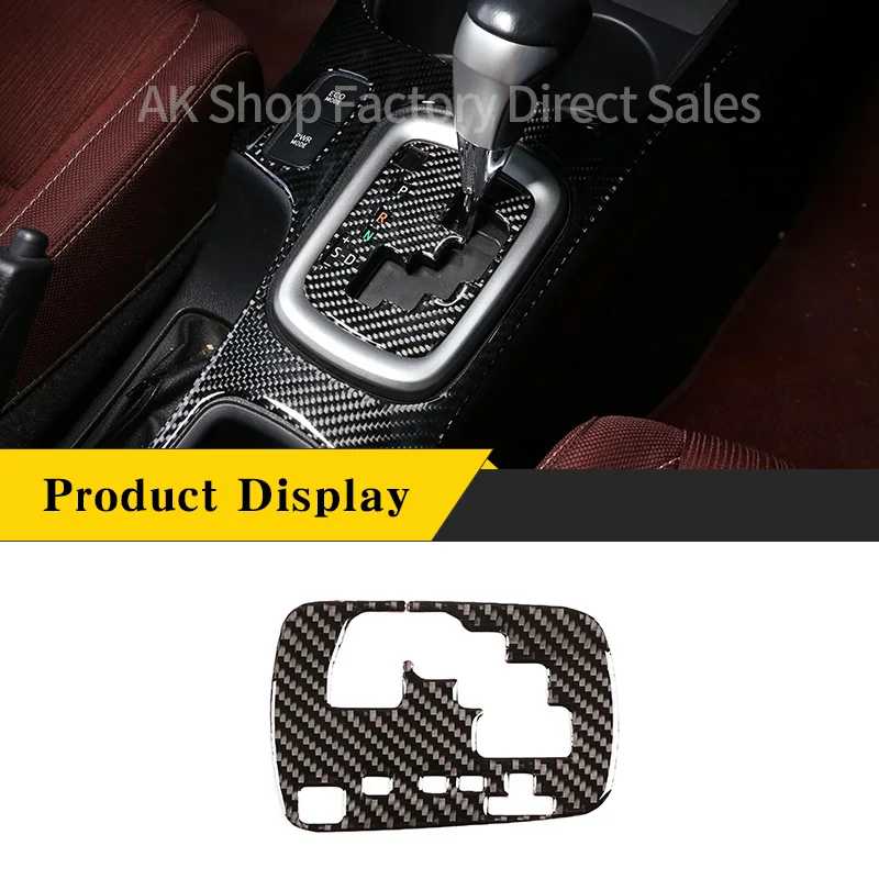

For Toyota Hilux 2015-2021 Real Carbon Fiber Car Gear Shift Indicator Panel Cover Decorative Sticker Car Interior Accessories