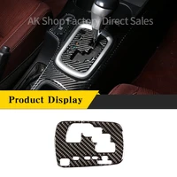 for toyota hilux 2015 2021 real carbon fiber car gear shift indicator panel cover decorative sticker car interior accessories