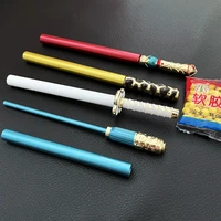 17 style anime demon slayer sword prop model soft bullet pinball launcher small ball crackling tube pinball shoot game alloy toy