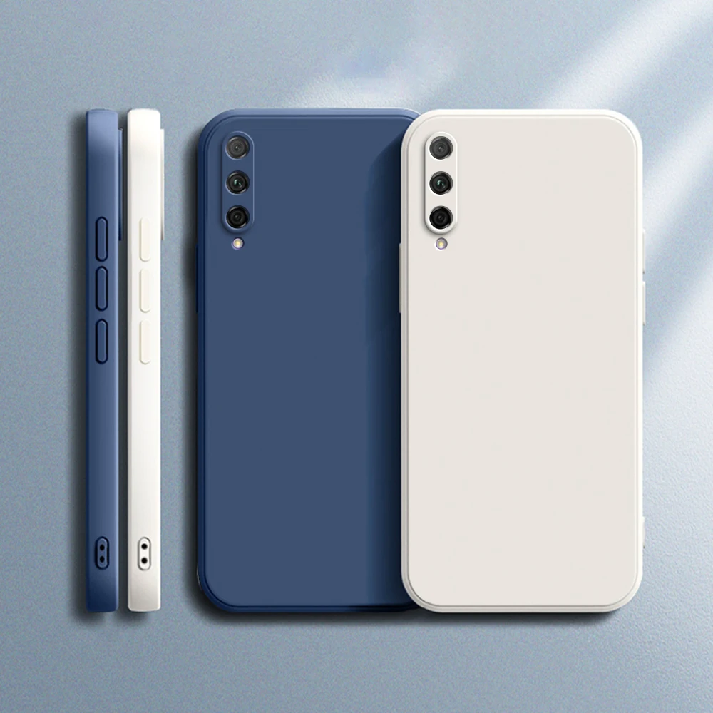 Оригинальный чехол для телефона Huawei Y9S, Y9 Prime, Y7A, Y7 2020, 2019, Y8P, квадратный жидкий силикон, Y9Prime, мягкий роскошный классический чехол, чехлы