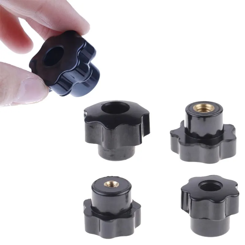 

Hot Plastic Carbon Steel Galvanization Male Thread Star Shaped Head Clamping Nuts Knob For Industry Equipment M6/M4/M5/M8