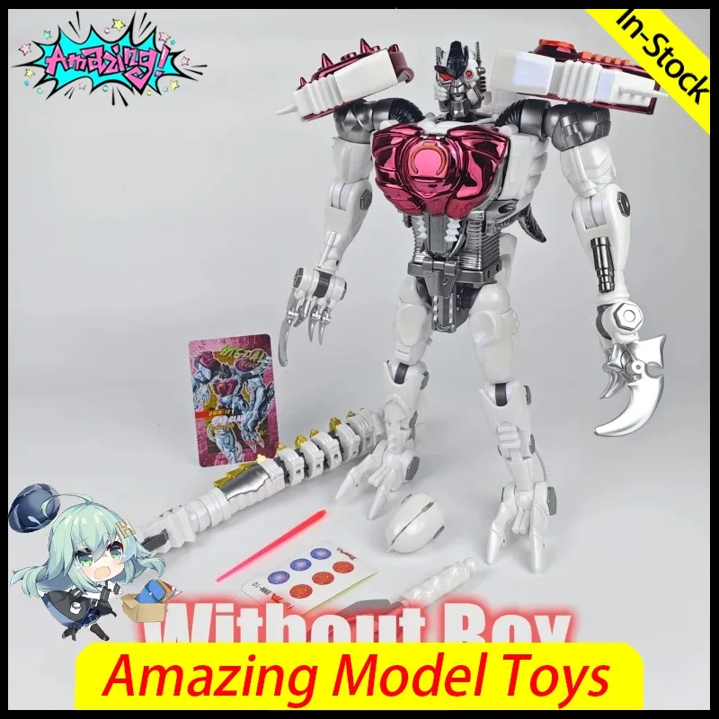 Фото В наличии: Игрушки TransArt Toys BWM-10 BWM10 TA, трансформирующаяся фигурка Динобота METAL Dragon Beast Wars BW, аниме-фигурка, модель, подарки №3
