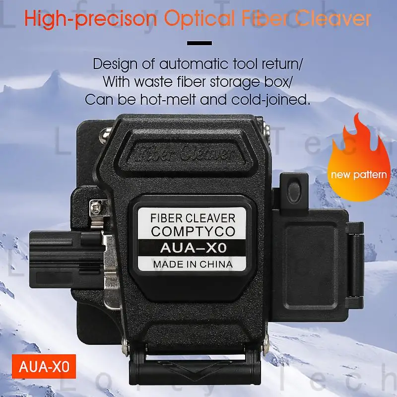 High Precision AUA-X0 Fiber Cleaver Cable Fiber Optic Cutting Knife Tools Cutter Three-in-one clamp slot 16 Surface Blade