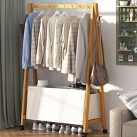 bedroom wooden clothes rack standing storage shelf entrance coat rack hanging wardrobe hanging percha pared bedroom furniture