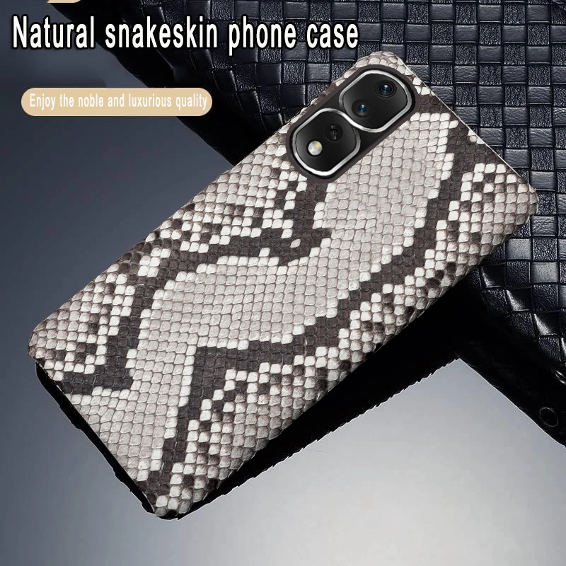 

Python Skin Leather Phone Case For Huawei Honor 80 70 60 50 30 20 Pro case for X8 X9 X9a V40 X40 X30 X20 Lite case Cover Funda