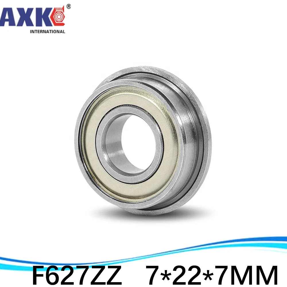 

10pcs free shipping flange bushing ball bearings F627ZZ 7*22*7 mm