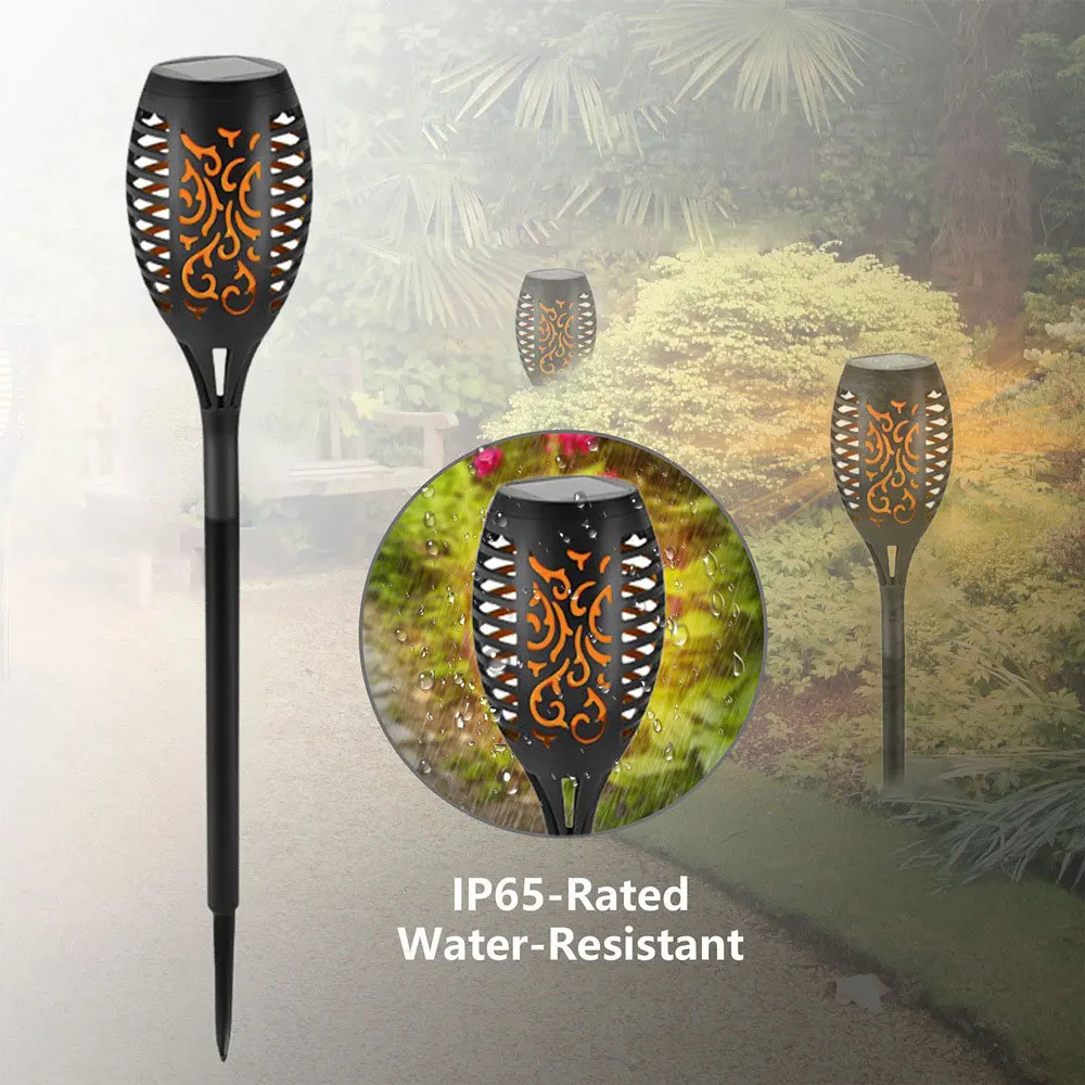 

6 Pack Imitation Flame Solar Led Lights Solar Charge Camping Garden Christmas Decoration Outdoor Lawn Lamp Home Decor Lantern