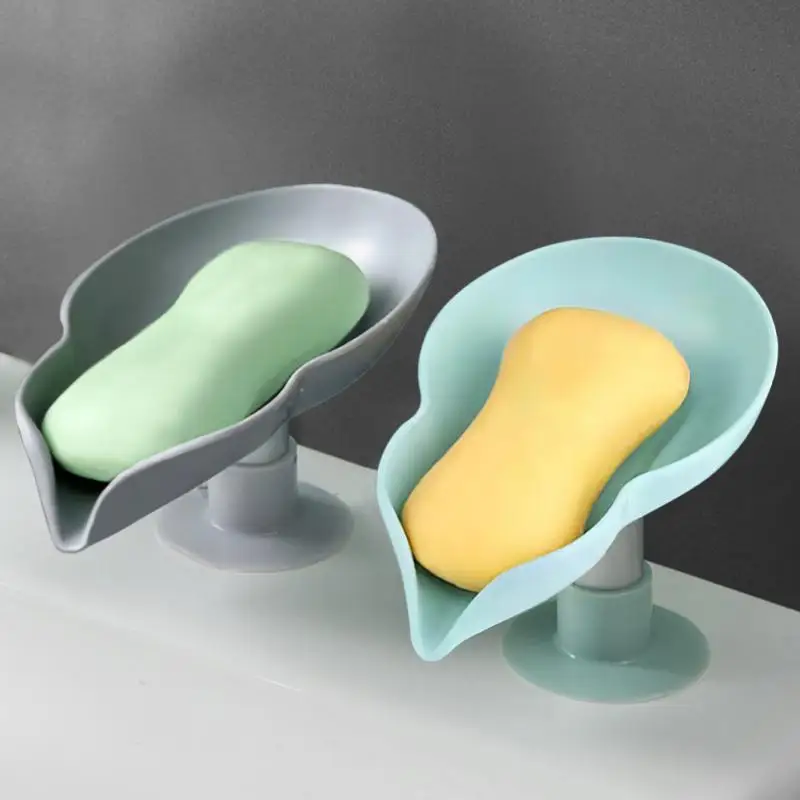

Креативный нескользящий держатель для мыла в форме листьев лотоса, пластиковая коробка для стирки, Товары для ванной комнаты, подставка для мыла, сушилка для туалетного мыла