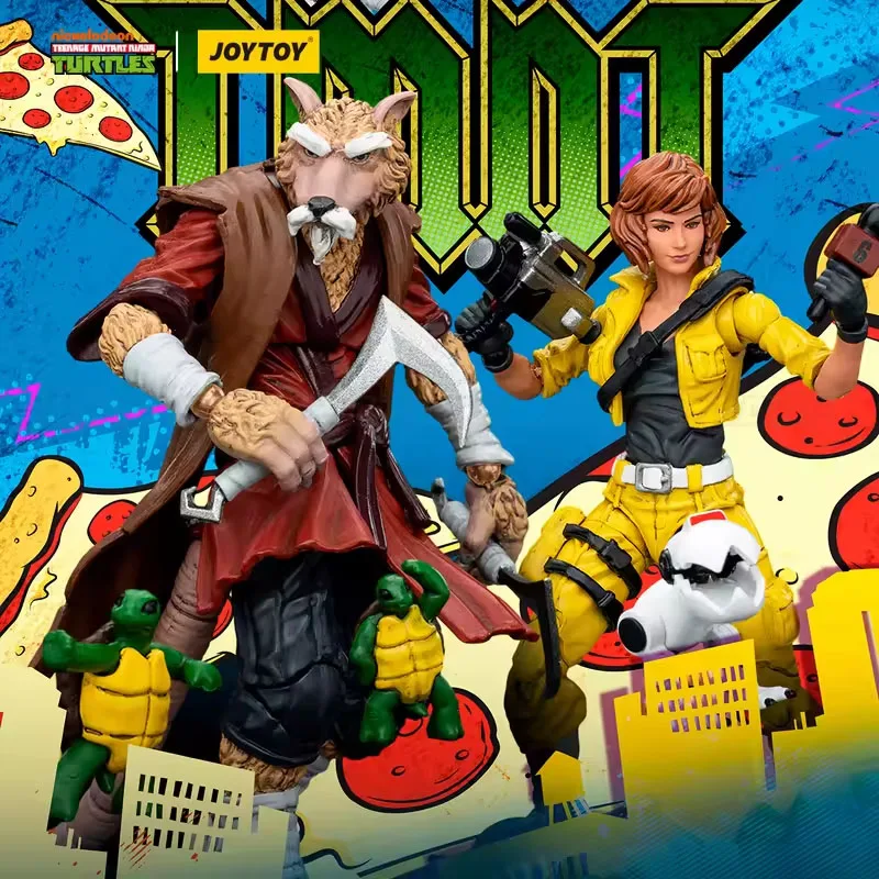 JOYTOY TMNT Ninja Turtles Splinter April O'Neil 1/18 Фигурка Аниме Фигурки Игрушки