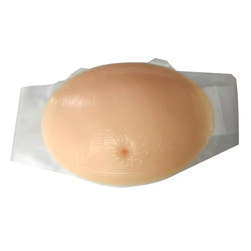 Silicone Gel Belly 100% False Pregnant Tummy Artificial Stomach Free Shipping 1000-1500g/pc Body Shaper Men