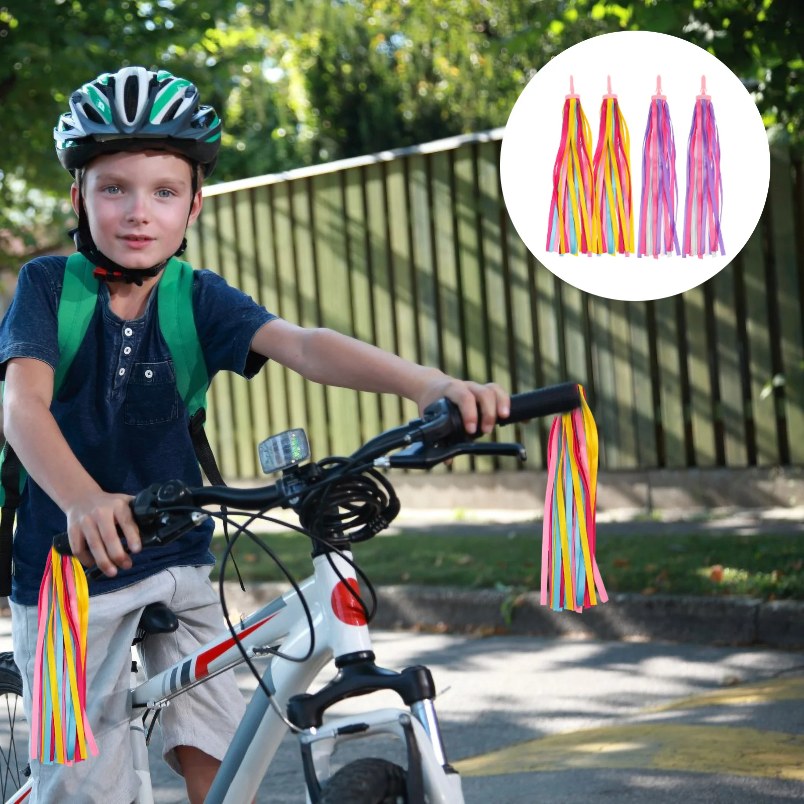 

2 Pairs Bike Handlebar Toy Ribbons Rayan Toys Kids Scooter Tassels Streamers Childrens