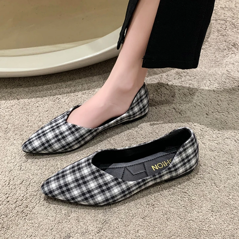 

Female Shoes 2023 Newshallow Women's Flat Shoes Sexy Pointed Toe Casual Shoes Autumn Fashion Outdoor Plus Size Ladies Flat Shoes