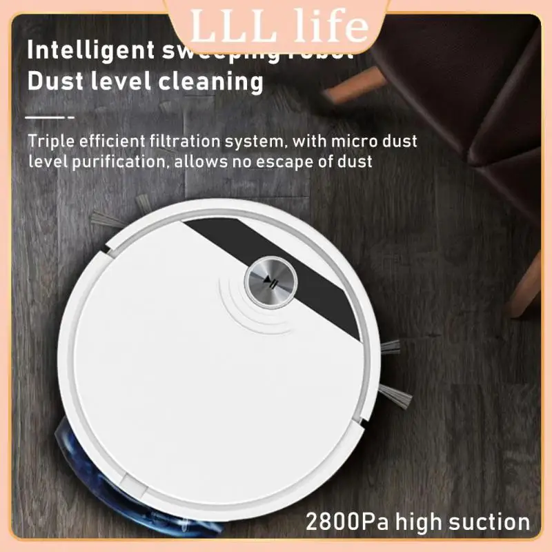 

Intelligent Mobile Phone App Operation Intelligent Sweeping Robot 15w Automatic Small Vacuum Cleaner Robo Home 2800pa