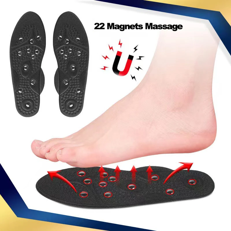 Magnetic massage insole unisex sports leisure full pad with arch support breathable massage can be cut insole