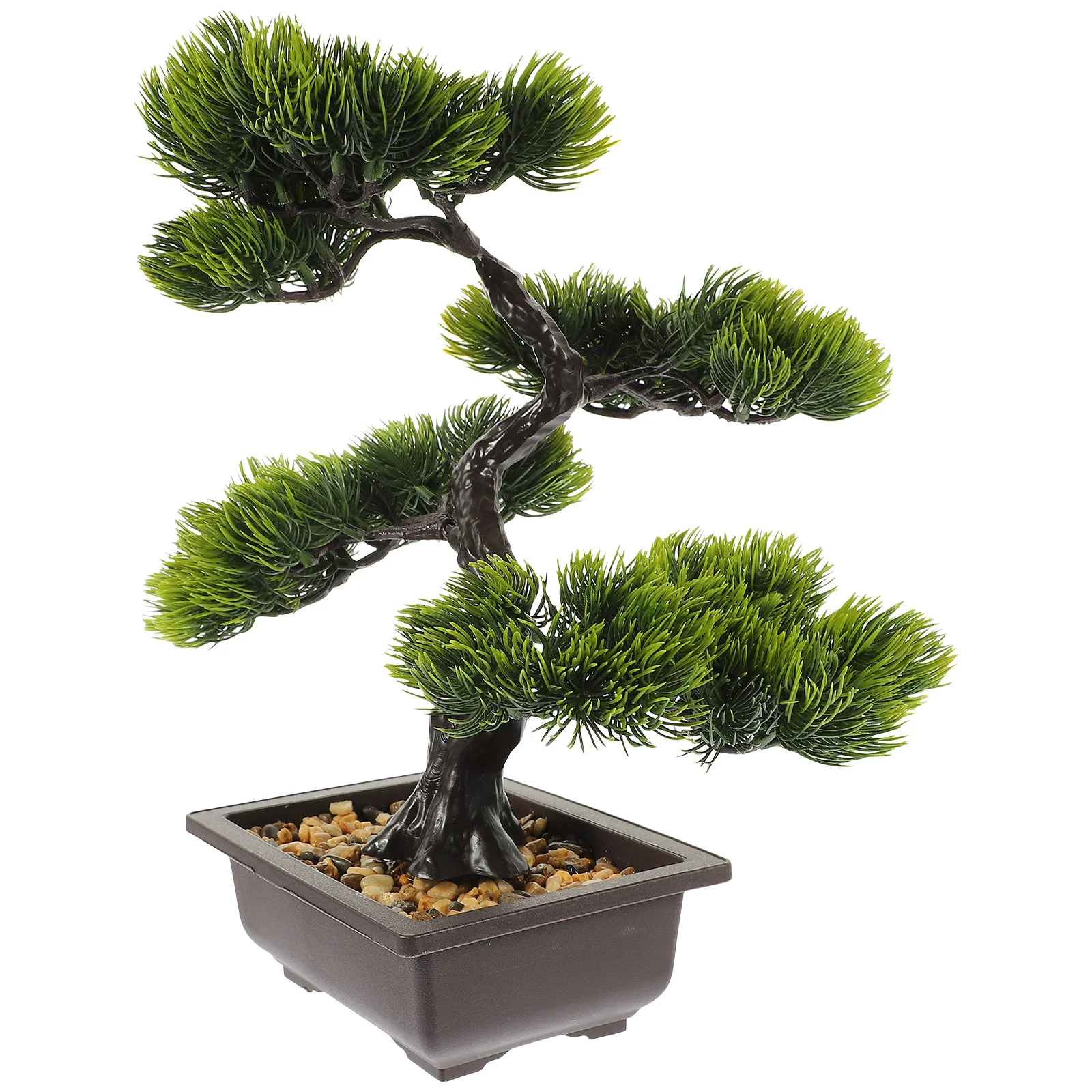 

Desk Bonsai Tree Fake Plants Small Artificial Pine Decor Abs Decorative Ornament