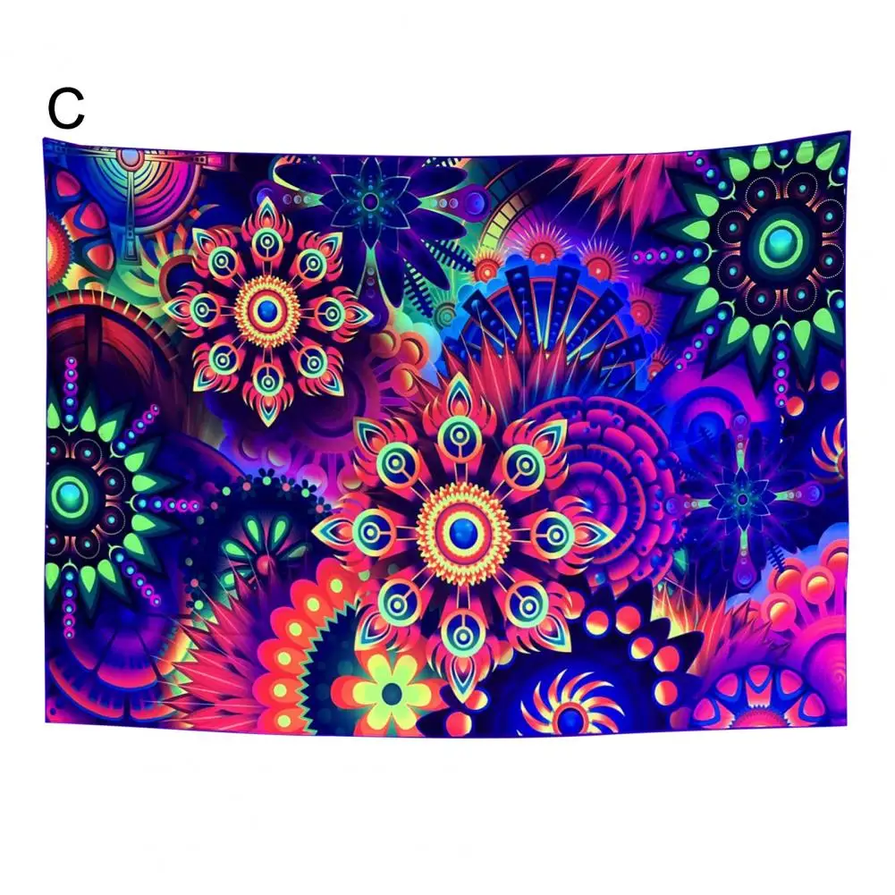 

Night Glow Tapestry Glow-in-the-dark Tapestry Set Uv Reactive Wall Hanging Party Backdrop for Bedroom Room Decor Glow Dark