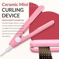 ceramic mini hair curler straightener hair iron high quality flat iron straightening hot comb mini hair straightener