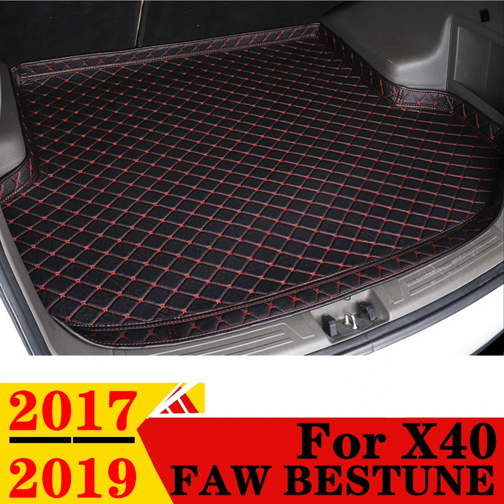 

Коврик для багажника автомобиля FAW BESTUNE X40 2017-2019, для любой погоды, Высокий Боковой задний ковер, подкладка для багажника, автозапчасти, багажник